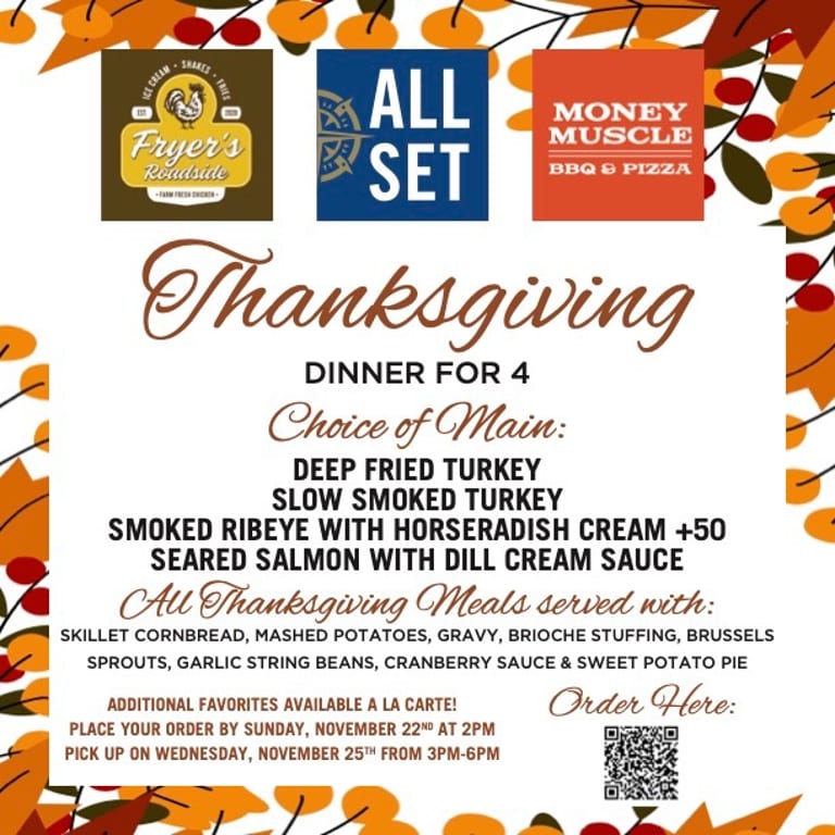Thanksgiving Dinner for 4  - $225